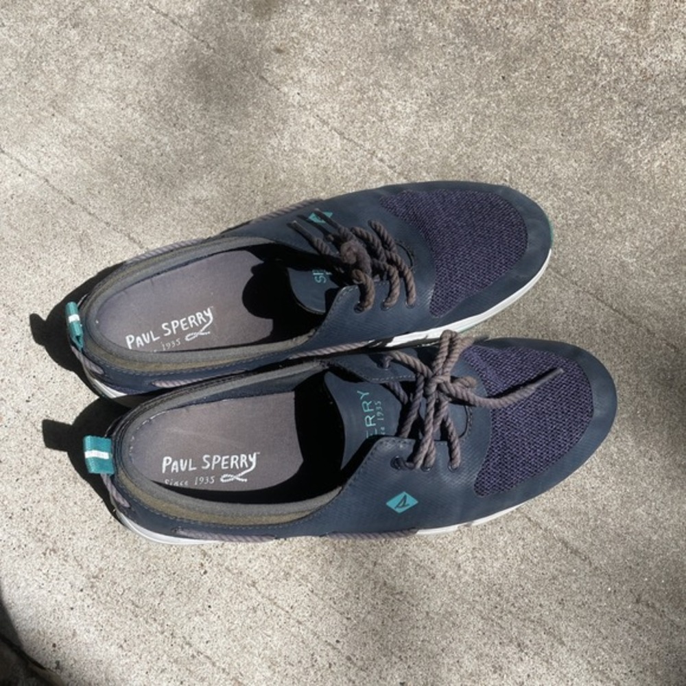 Sperry Top Spider Blue Shoes Women's‎ 8.5 Boat Summer Slip On